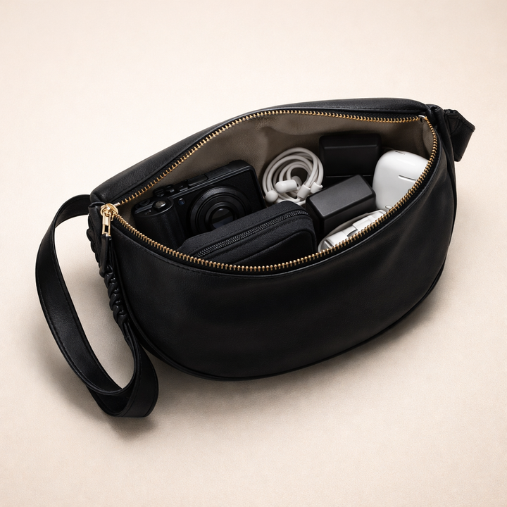Laura nahkainen crossbody-laukku