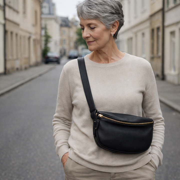 Laura nahkainen crossbody-laukku