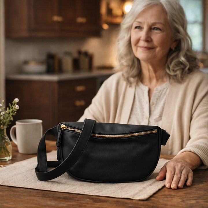 Laura nahkainen crossbody-laukku