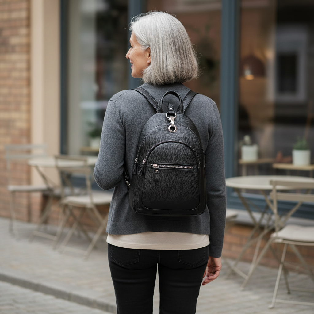 Aurora Nahkainen Reppu