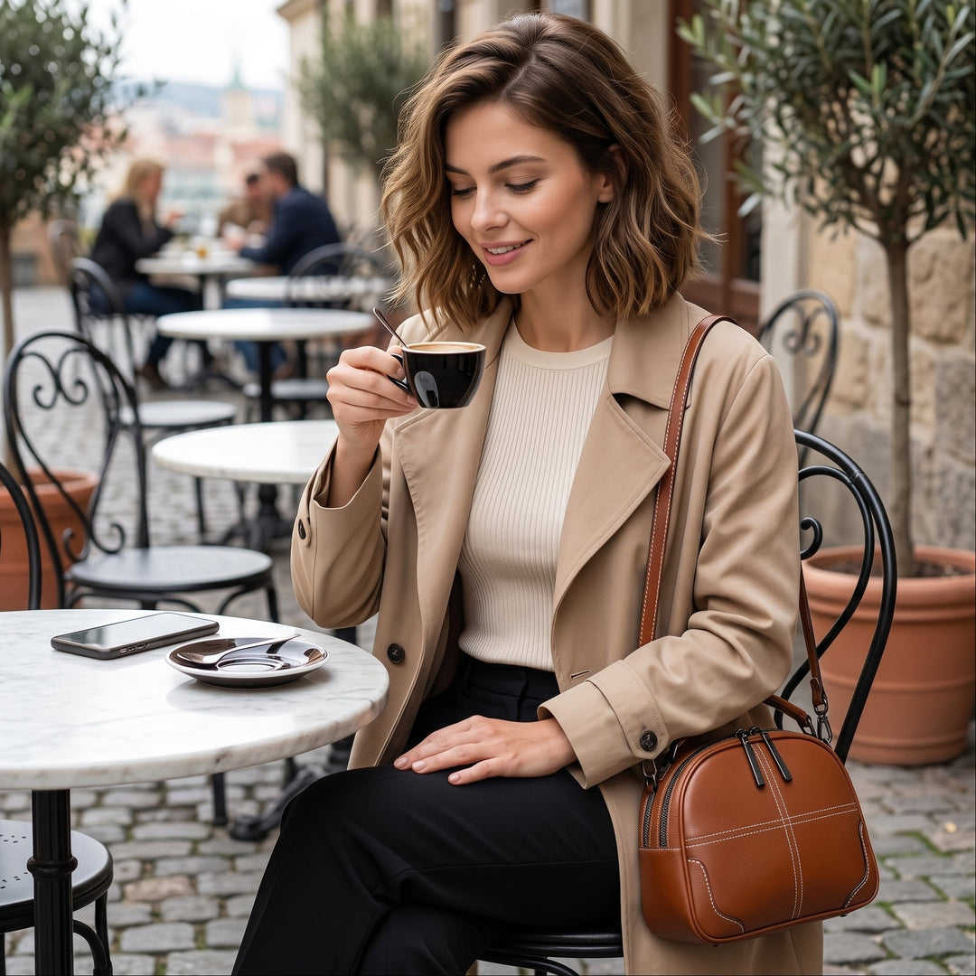Elli Nahkainen Crossbody Laukku
