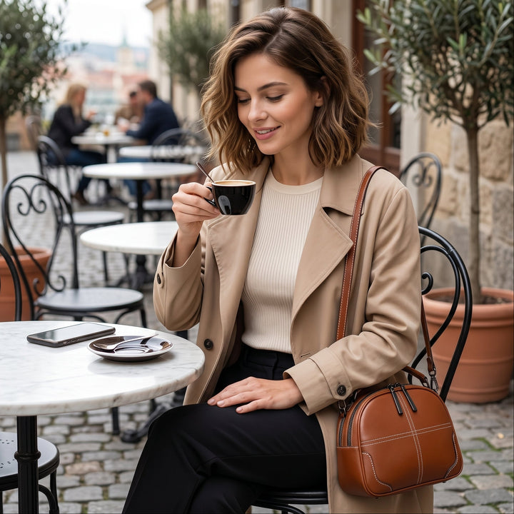 Elli Nahkainen Crossbody Laukku